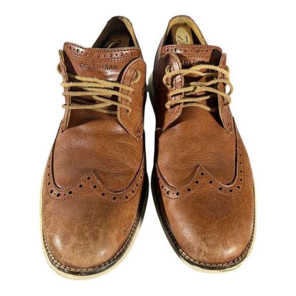 Cole Haan Men’s Original Grand Brown Leather Wing Tip Oxfords Shoes Size 10 M main image 5